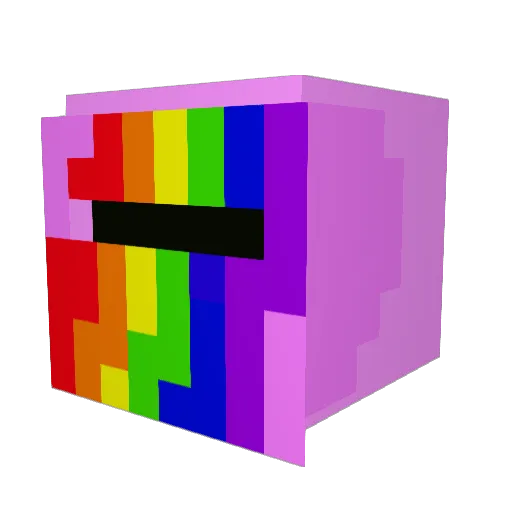 MayoIsTheBest Minecraft avatar head, 3D render