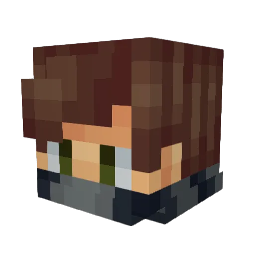 MayoNice Minecraft avatar head, 3D render