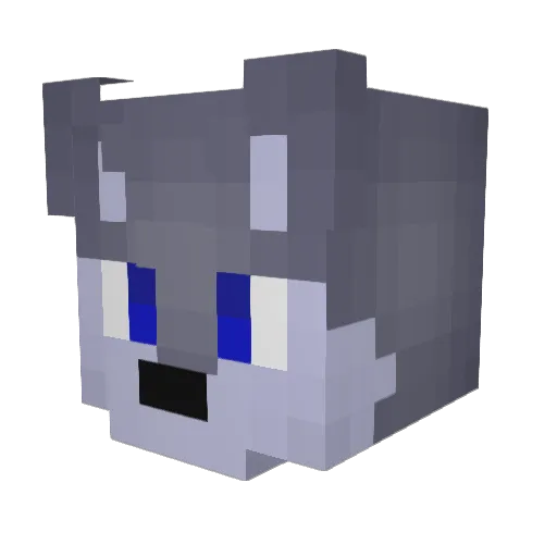 MayoProductions Minecraft avatar head, 3D render