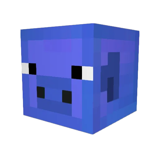 Mayoha Minecraft avatar head, 3D render