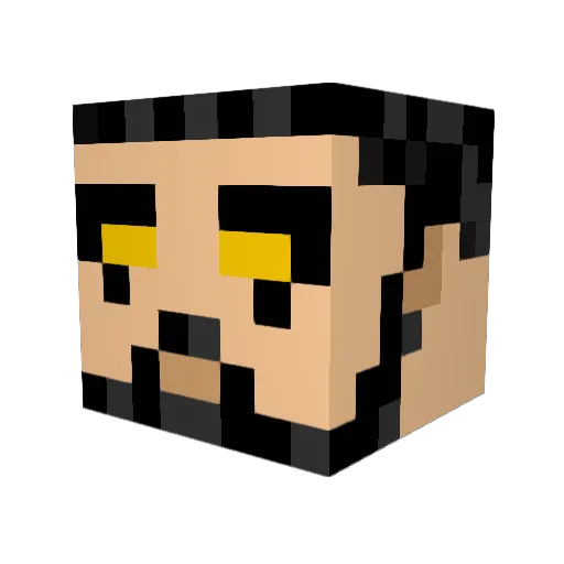 Mayonez15 Minecraft avatar head, 3D render