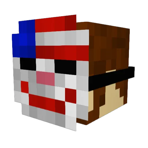 Mayonezza Minecraft avatar head, 3D render