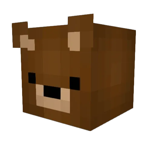 MayorMcMuffin Minecraft avatar head, 3D render