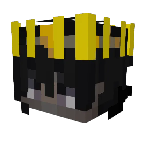 Mayores Minecraft avatar head, 3D render
