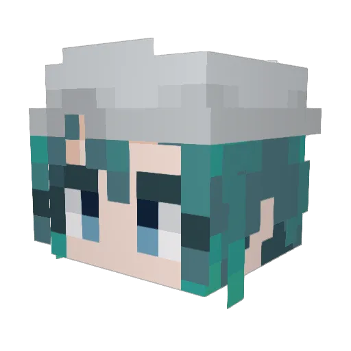 Mayorism Minecraft avatar head, 3D render