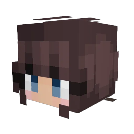 Mayreni3 Minecraft avatar head, 3D render