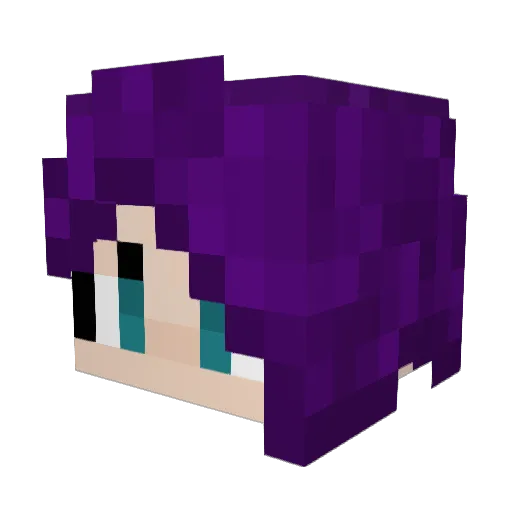 Mayrinae Minecraft avatar head, 3D render