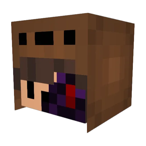 MayrisWayris Minecraft avatar head, 3D render