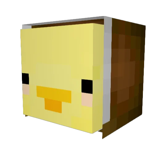 Mayruhe Minecraft avatar head, 3D render