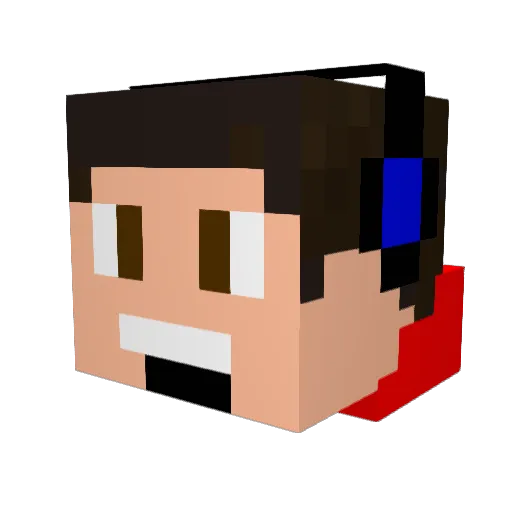 Maysson25 Minecraft avatar head, 3D render