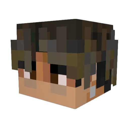 Maysxn Minecraft avatar head, 3D render