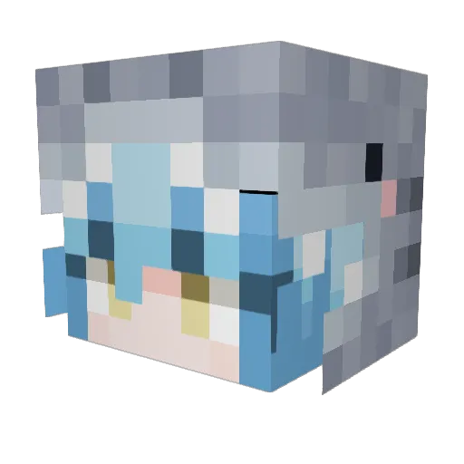 Maytack Minecraft avatar head, 3D render