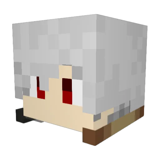 Mayu1357 Minecraft avatar head, 3D render
