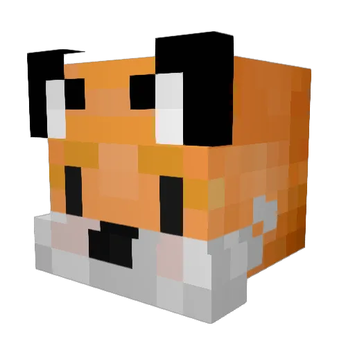 Mayu_chan_ Minecraft avatar head, 3D render