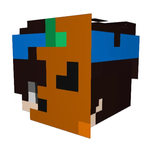 MayurIsOP Minecraft avatar head, 3D render