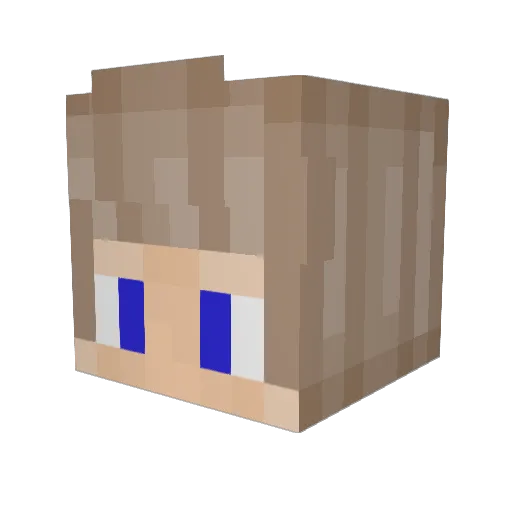 Mayxto_ Minecraft avatar head, 3D render