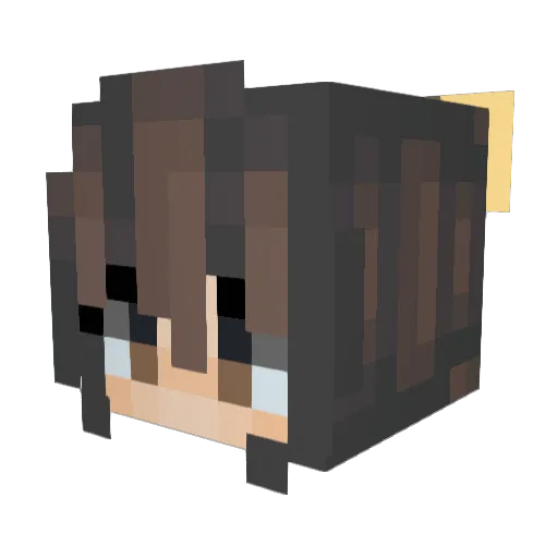 Mayya_03 Minecraft avatar head, 3D render