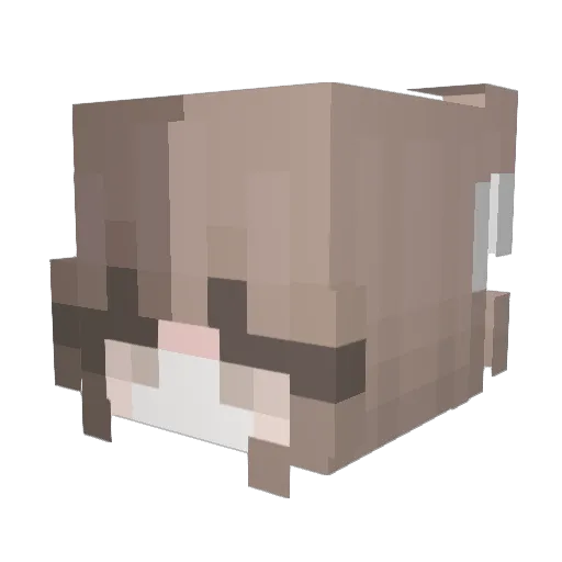 Mayyleen Minecraft avatar head, 3D render