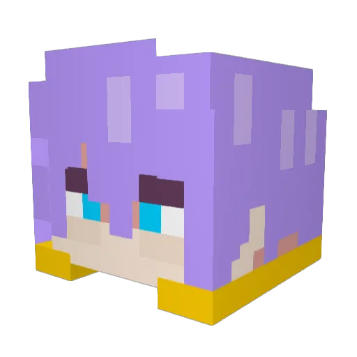 Maz3_K Minecraft avatar head, 3D render