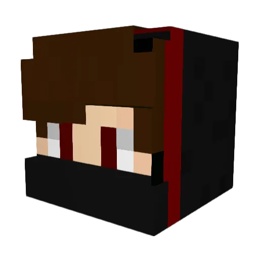 MazManX Minecraft avatar head, 3D render