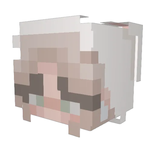 MazNCheese Minecraft avatar head, 3D render