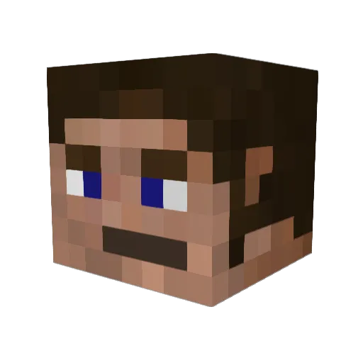MazOros Minecraft avatar head, 3D render
