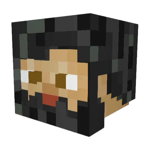 Maz_04 Minecraft avatar head, 3D render