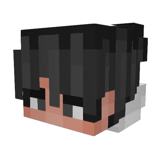 Mazaczeq Minecraft avatar head, 3D render