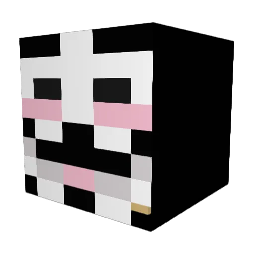 Mazarin_ Minecraft avatar head, 3D render