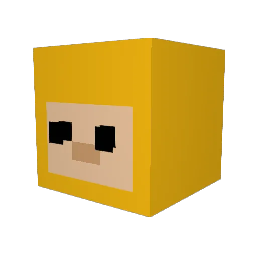 Mazatlan_ Minecraft avatar head, 3D render