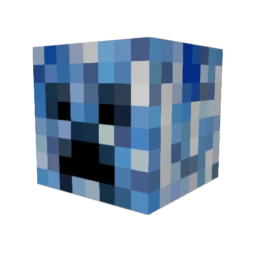 MazeField Minecraft avatar head, 3D render