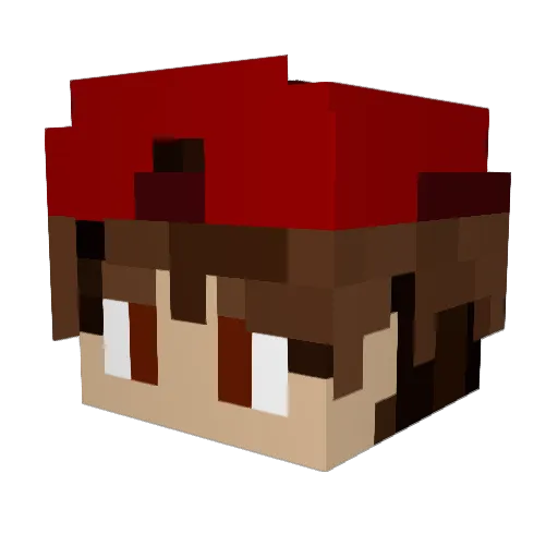 MazeSolver Minecraft avatar head, 3D render