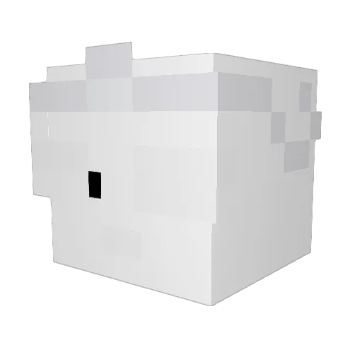 Mazeatsbricks Minecraft avatar head, 3D render