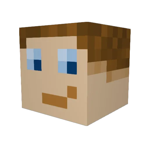 MazenOver Minecraft avatar head, 3D render