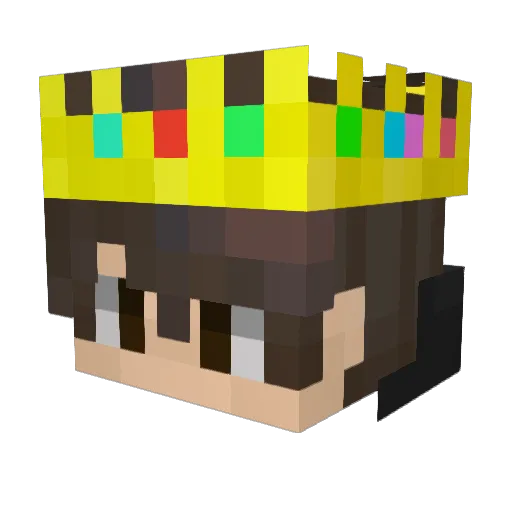 Mazen_moza Minecraft avatar head, 3D render