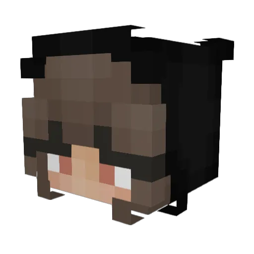 Maziebear Minecraft avatar head, 3D render