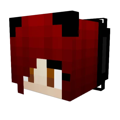 Mazilith Minecraft avatar head, 3D render