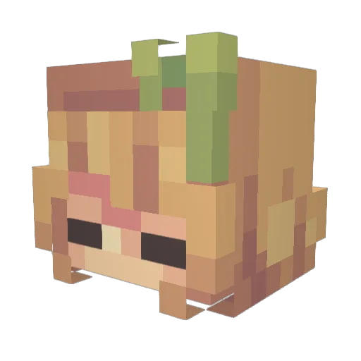Mazillax Minecraft avatar head, 3D render