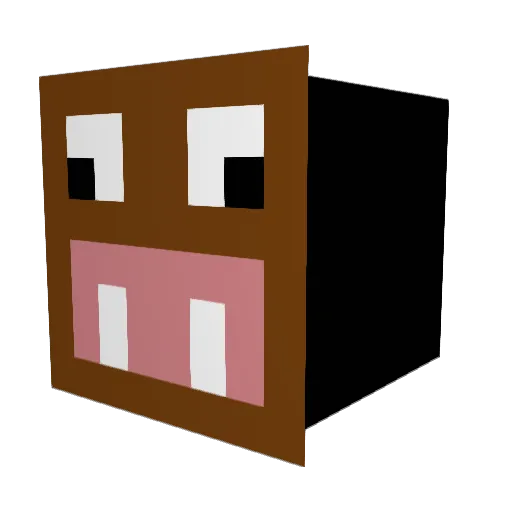 MazinBridger Minecraft avatar head, 3D render