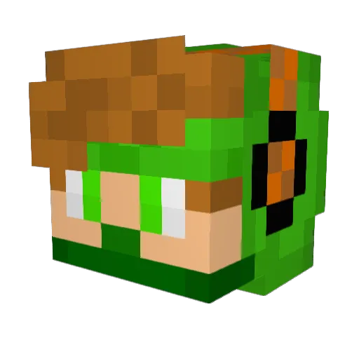 MazingaZ2806 Minecraft avatar head, 3D render
