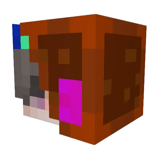 MazkyBellako29 Minecraft avatar head, 3D render
