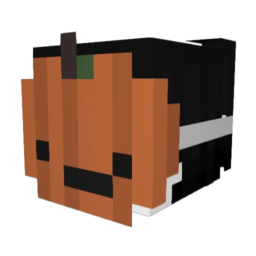Mazlm Minecraft avatar head, 3D render