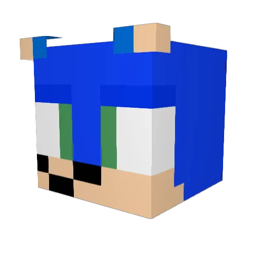 MazloGaming Minecraft avatar head, 3D render