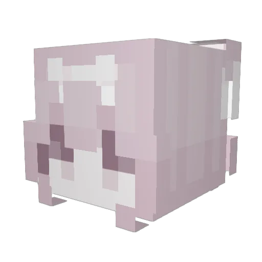 Mazokizz Minecraft avatar head, 3D render