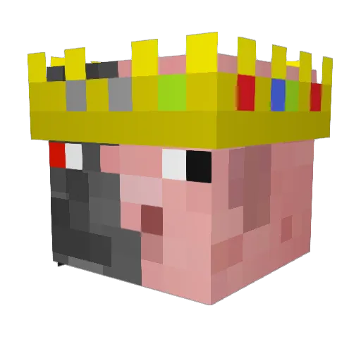 Mazonni Minecraft avatar head, 3D render