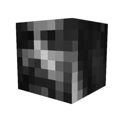 Mazram Minecraft avatar head, 3D render