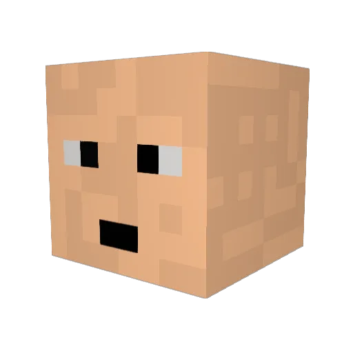 Mazricoth Minecraft avatar head, 3D render