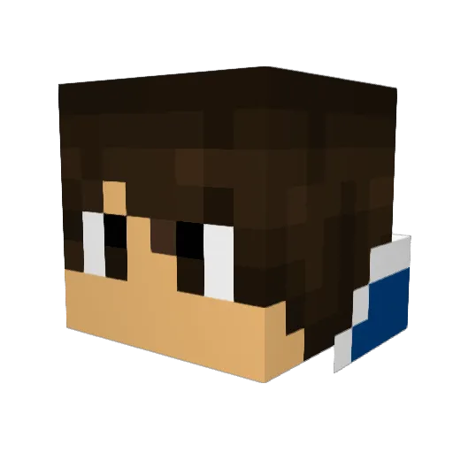Mazuro45 Minecraft avatar head, 3D render
