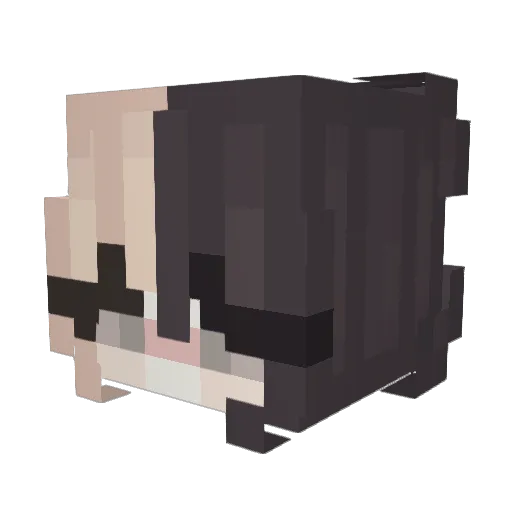 Mazv Minecraft avatar head, 3D render