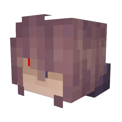 Mazvaon Minecraft avatar head, 3D render